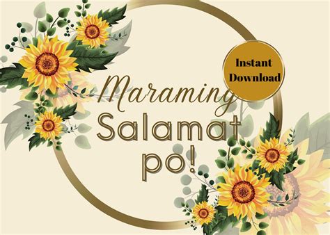 Maraming salamat po and .